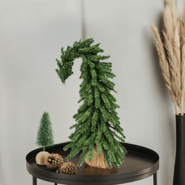 Bendable Alpine Tree w/Burlap Base, 3feet Christmas Whoville Grinch Tree - The Fox Decor